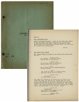 Moe Howards 27pp. Script Dated December 1936 for The Three Stooges Film Dizzy Doctors -- Very Good Plus Condition